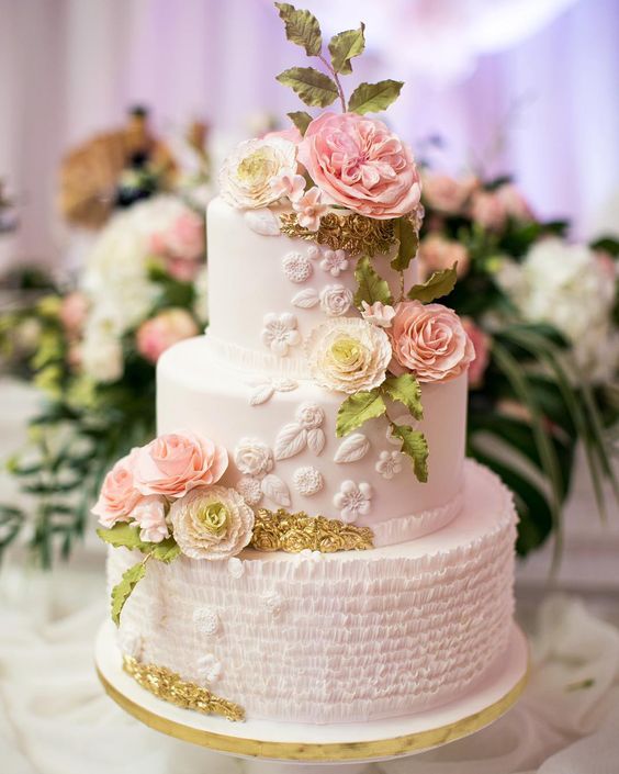 How To Choose The Wedding Cake Flowers 23