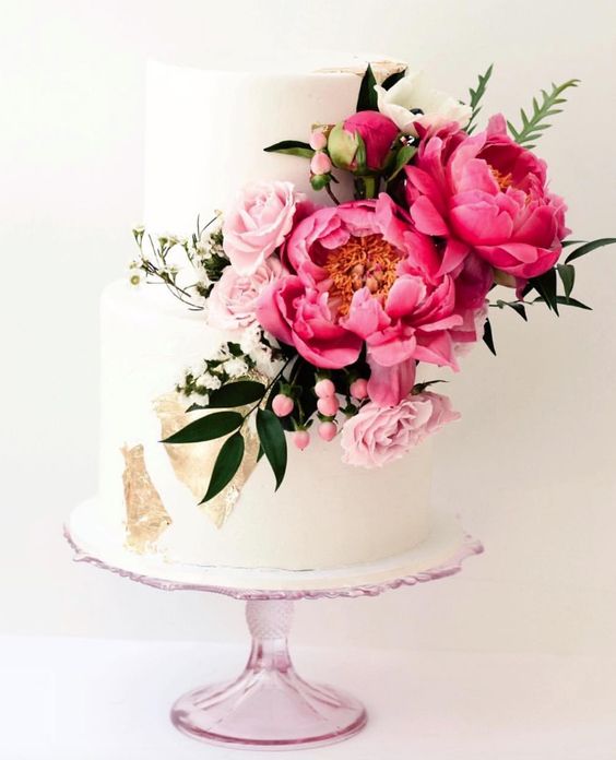 How To Choose The Wedding Cake Flowers 33