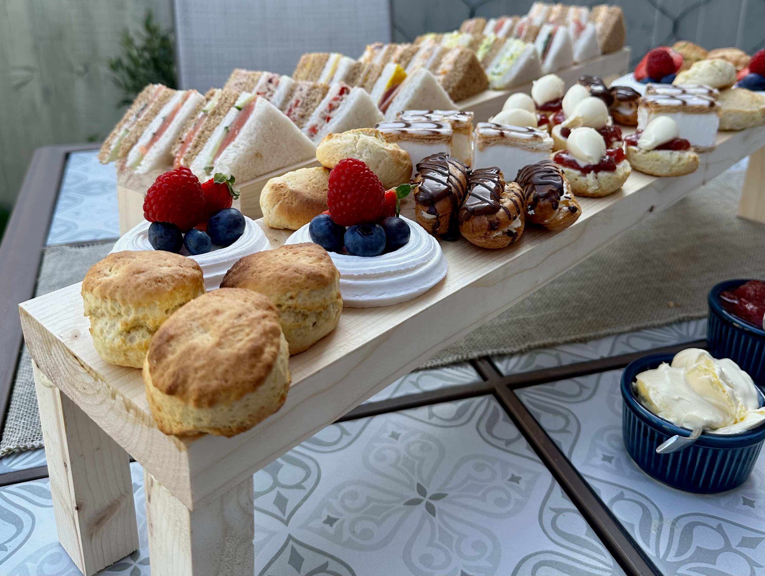 Handcrafted Rustic Traditional British Afternoon Tea