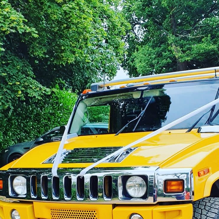 One of a Kind Yellow H2 Hummer