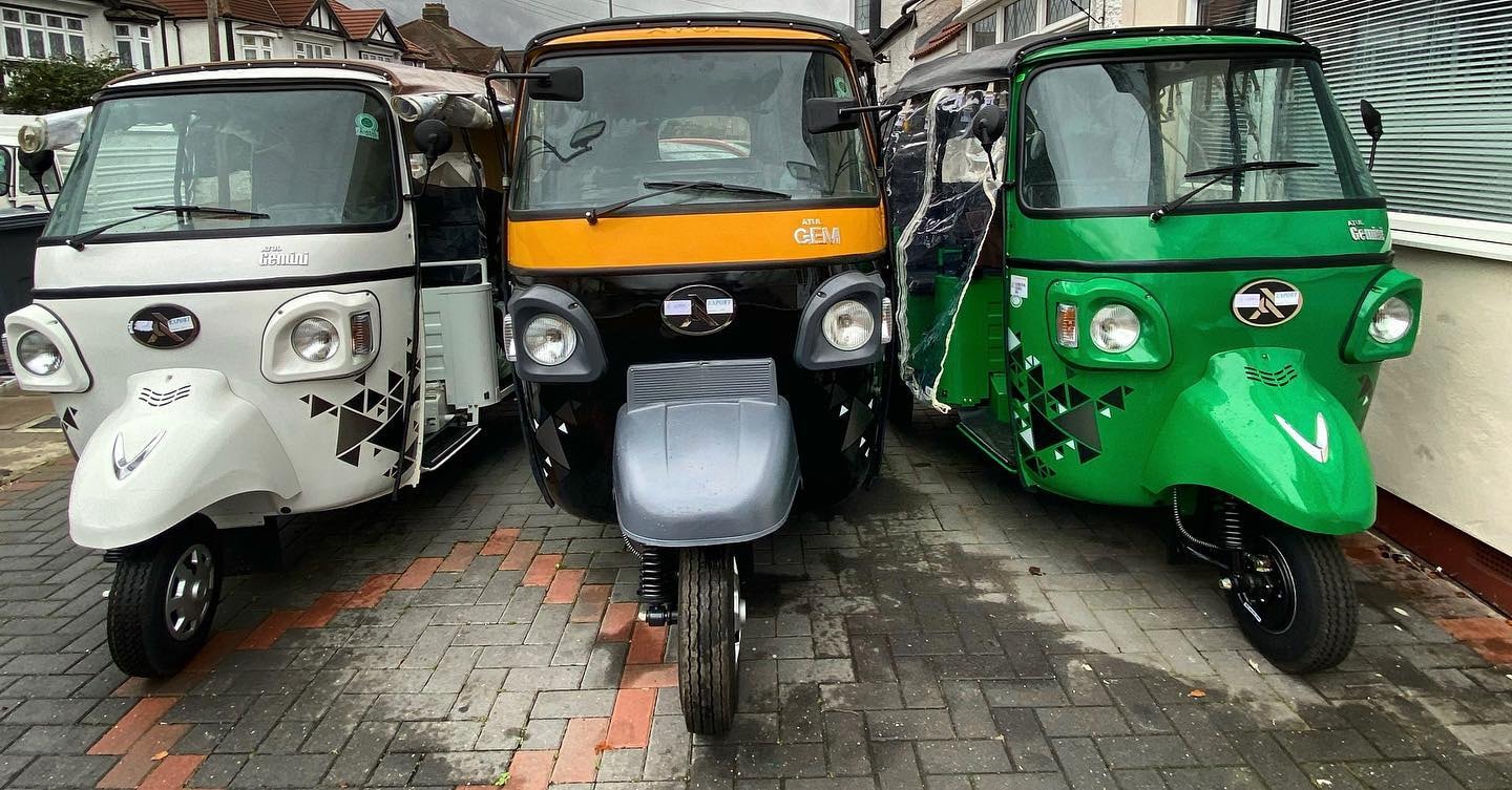 Original Imported Indian Tuk Tuk Rickshaw in Various Colours