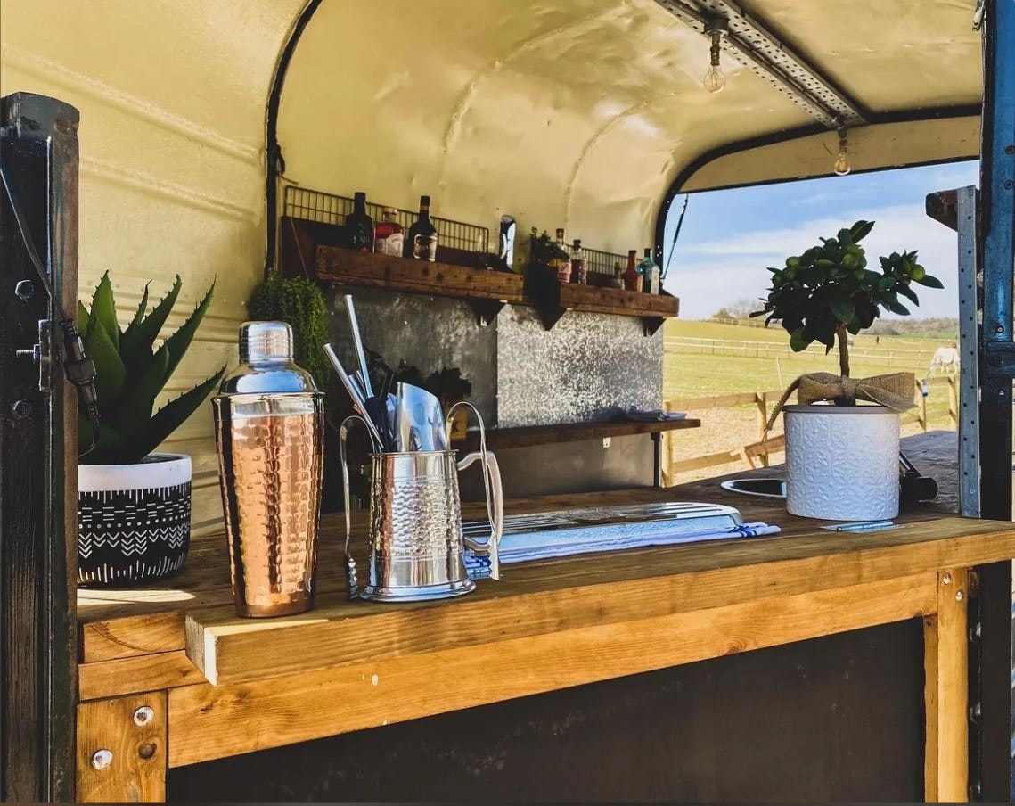 Fabulous Drinks Served From A Rustic Horsebox