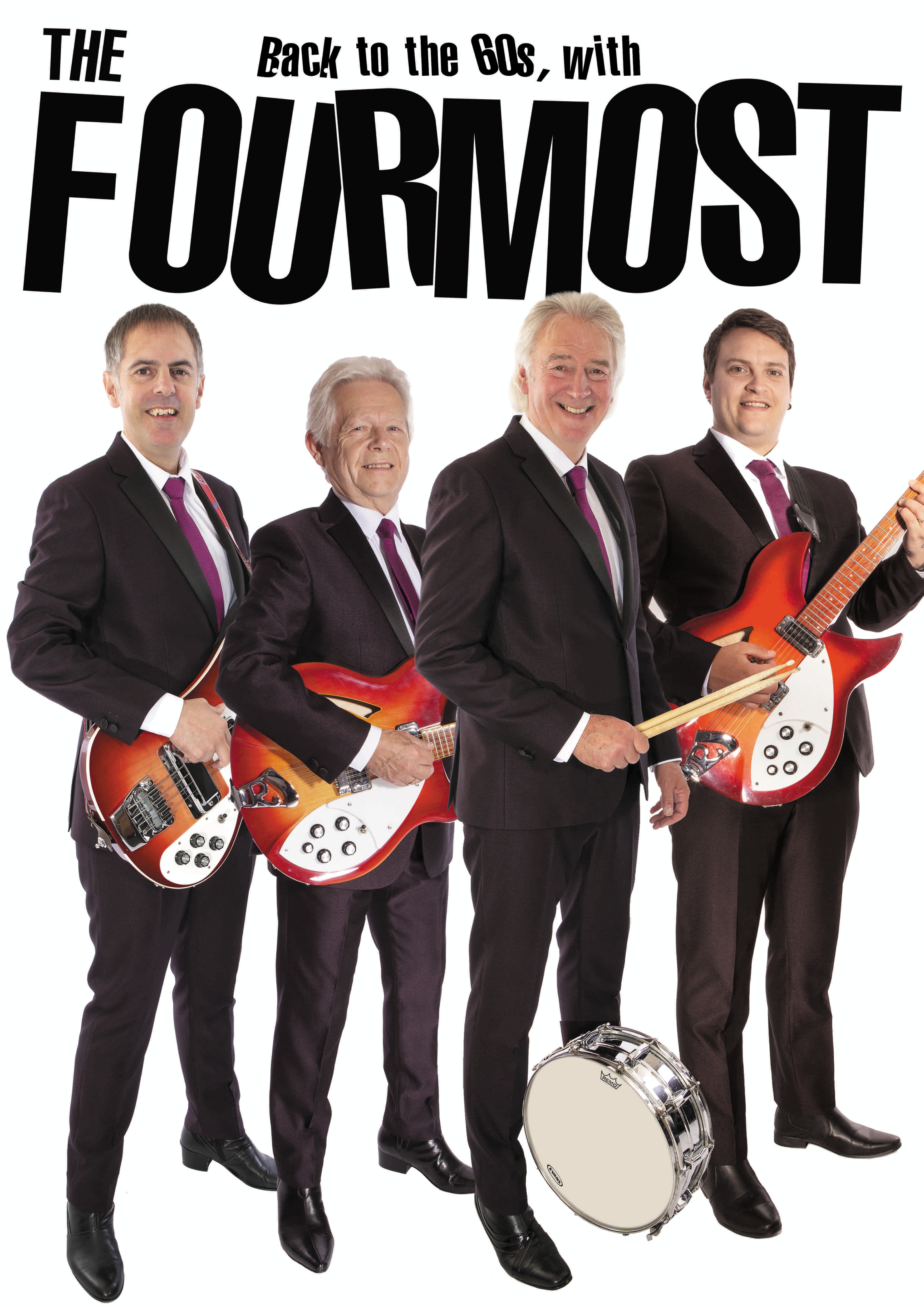 Book the UK’s most authentic 60s band, The Fourmost!!!