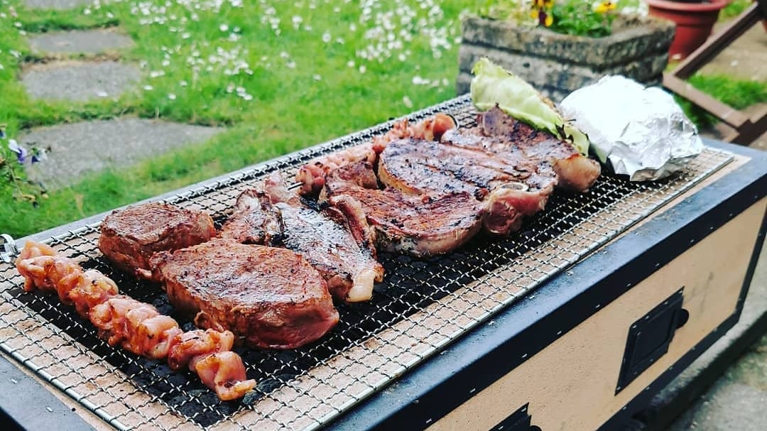 Locally Sourced Smoked Gourmet BBQ with Chilli BBQ Steaks
